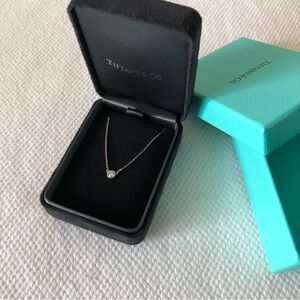 Tiffany diamonds by the yard necklace in platinum